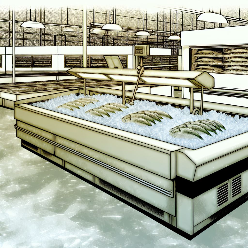 Image demonstrating Ice-cooled display counter in the industrial,industry context